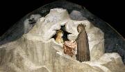 GIOTTO di Bondone, The Hermit Zosimus Giving a Cloak to Magdalene